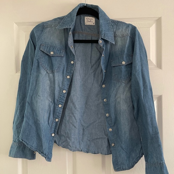 Denim Button Down - Picture 1 of 6